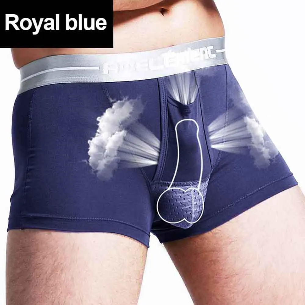 

Breathable Boxers Panties Menâ€™s Breathe Underwear Bullet Separation Scrotum Physiological Underpants Ropa Interior Hombre