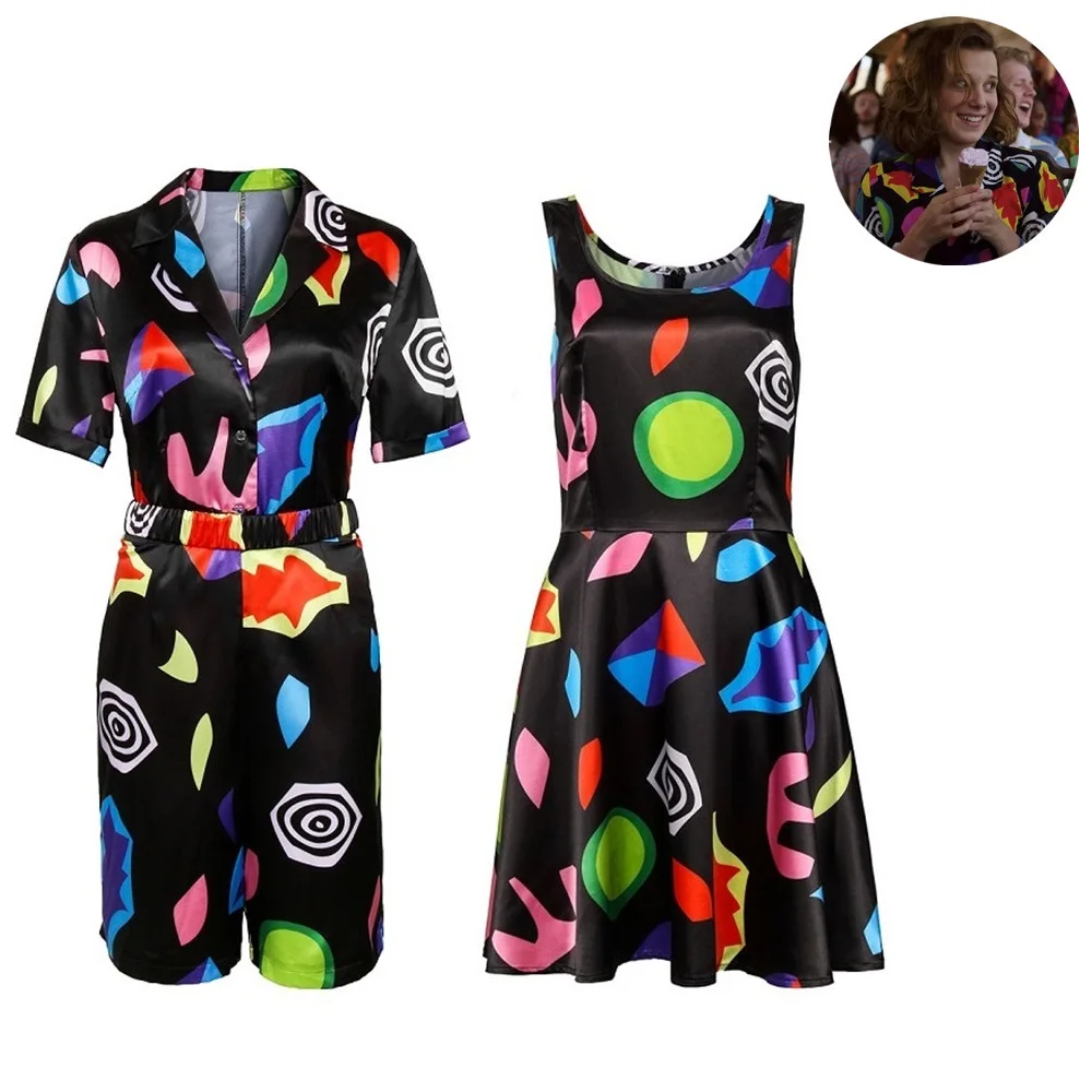 Платье для косплея одиннадцать странных вещей Сезон 3 костюм на Хэллоуин