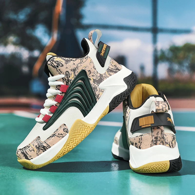 

Children Boys Brand Leather Basketball Shoes Kids Sneakers Non-slip Sports Child Boy Basket Trainer Shoes Girls Winter Autumn