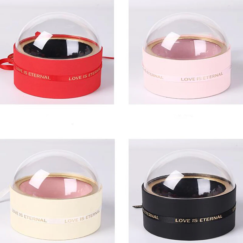 Высококачественная акриловая круглая квадратная ажурная Подарочная коробка из