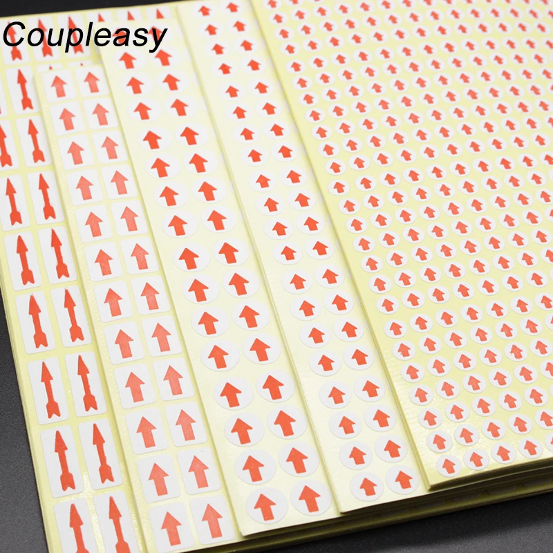 Diameter 6/8/10mm Creative Round Red Arrow Stickers Home Office School Supplies Fault Mistake Defectives Marking Label | Канцтовары для