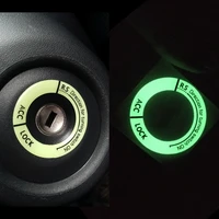 fluorescent luminous car ignition key ring sticker 3d switch cover auto motorcycle styling decoration key circle accessories
