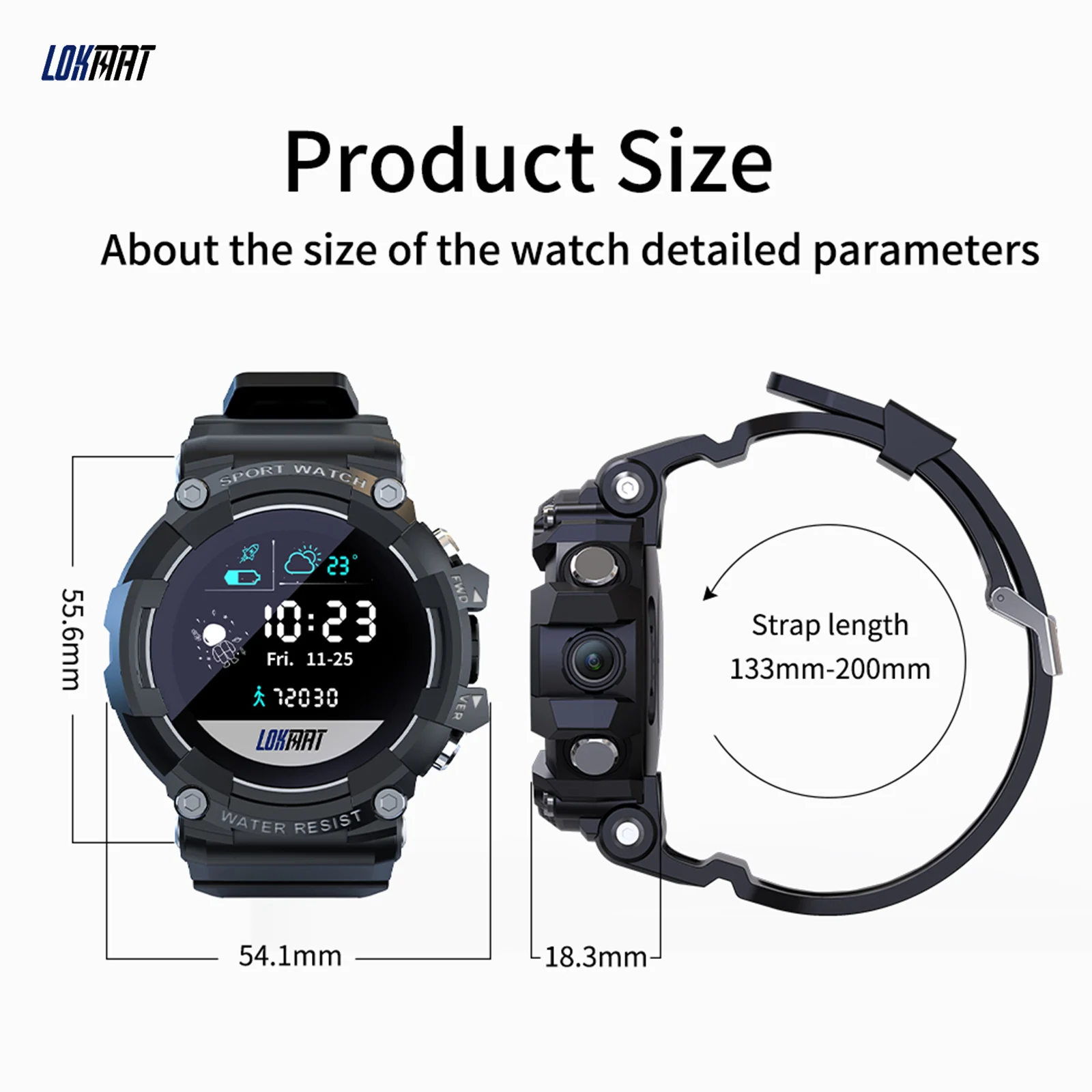 Смарт часы LOKMAT SKY для мужчин и женщин водонепроницаемые спортивные умные 3 метра 4G