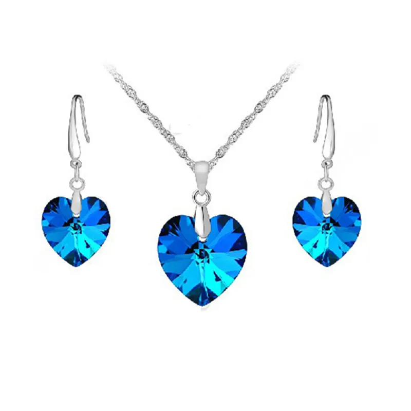 Комплект украшений для женщин из серебра 925 пробы бижутерия подвески кулоны