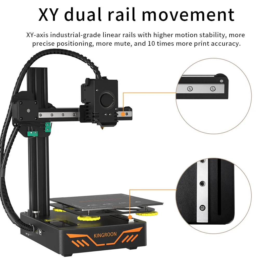 KINGROON KP3S 3D Printer Upgraded DIY FDM 3d printer Kit High Precision Printing Touch Screen Size 180*180*180mm | Компьютеры и офис