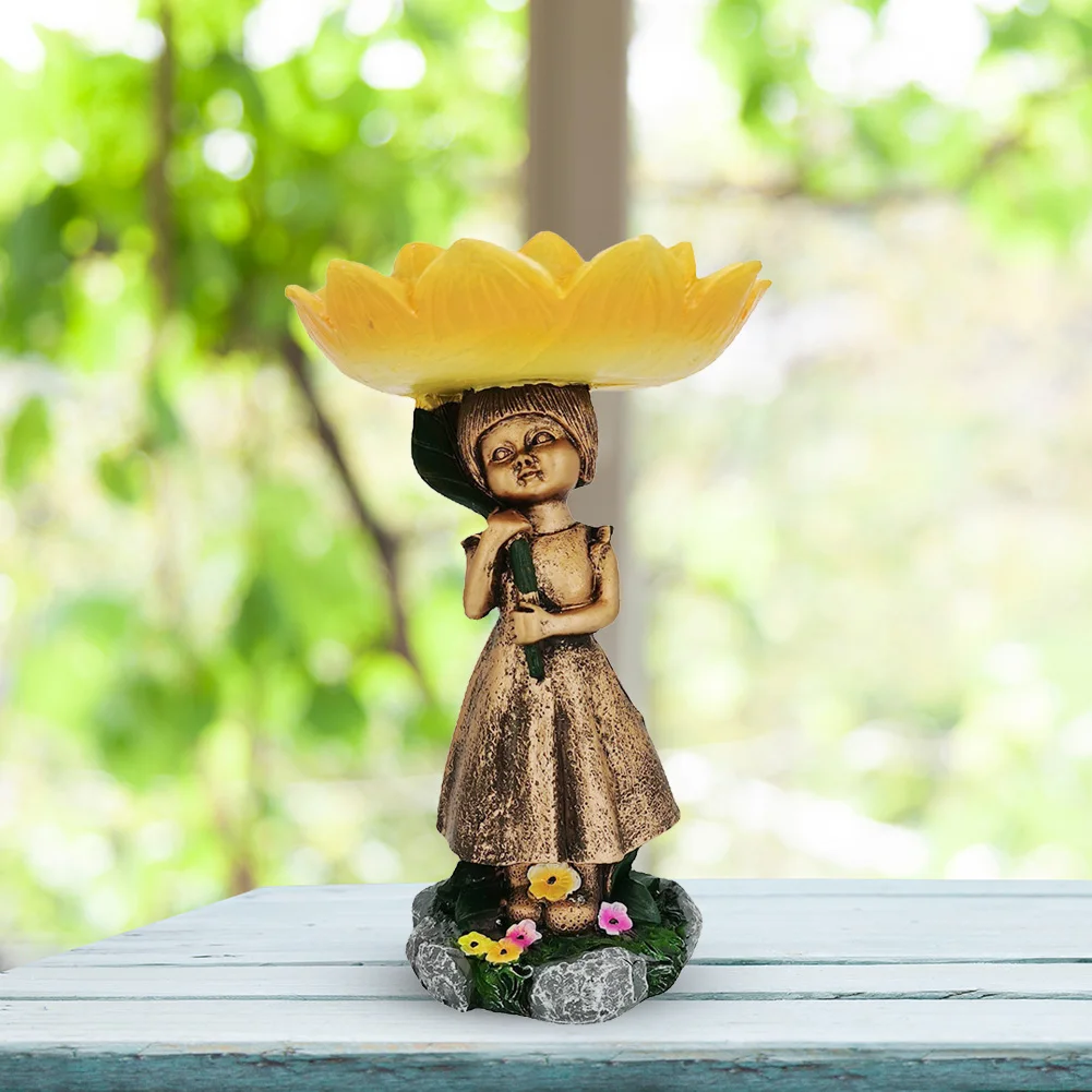 

Полимерная кормушка для птиц, подсолнечник, искусственная птица, лоток для семян, птица для ванной, аксессуары для птиц, украшение сада