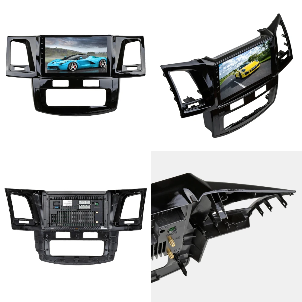 Sinosmart Android 8,1 ips/QLED 2.5D экран автомобильный gps радио навигационный плеер для Toyota FortunerHilux Авто AC/ручной AC 2010