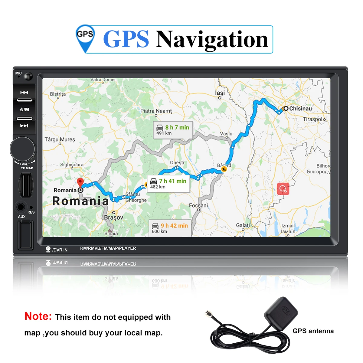 2 din car radio gps auto radios navigation multimedia player touch screen vehicle GPS navi double din autoradio