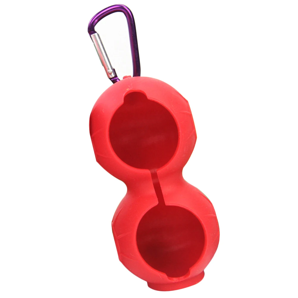 Силиконовый держатель для мячей гольфа с двумя шариками хранения крючком|Мячи