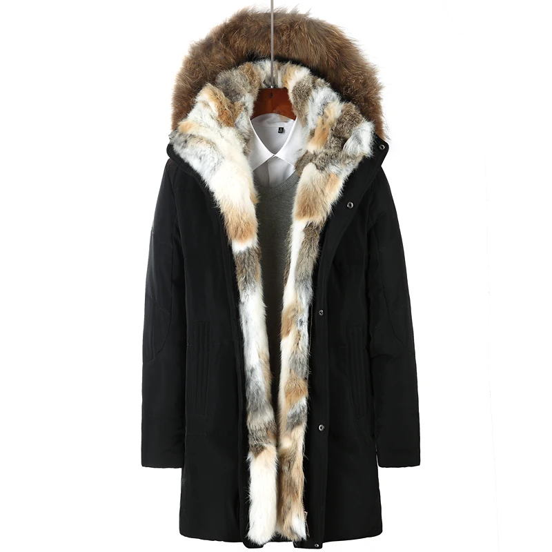 

Men and women with heavy hair hair thickening warm fur collar long big yards sweethearts outfit down jacket