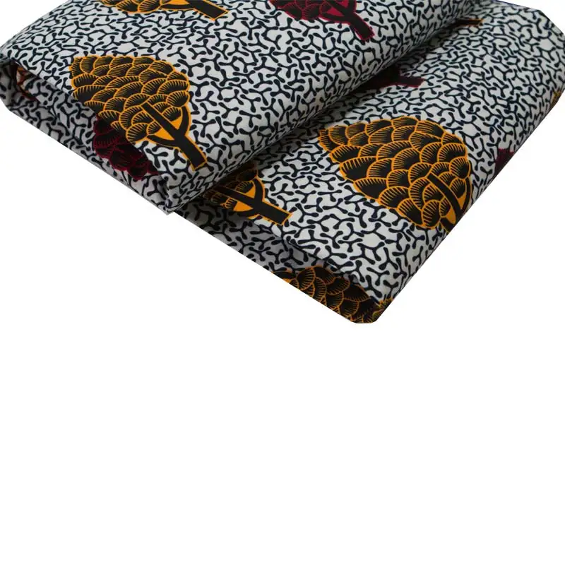 2021 полиэстер вощеная ткань с принтом Анкара Цветочный жилет Высокое качество 6