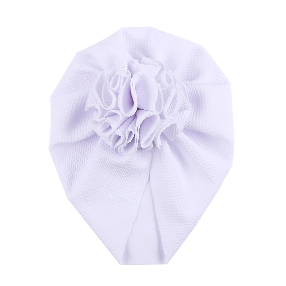 

Newest Infant Flower Hedging Cap Fashion Wild Baby Cotton Sun Flower Pleated Turban Hat