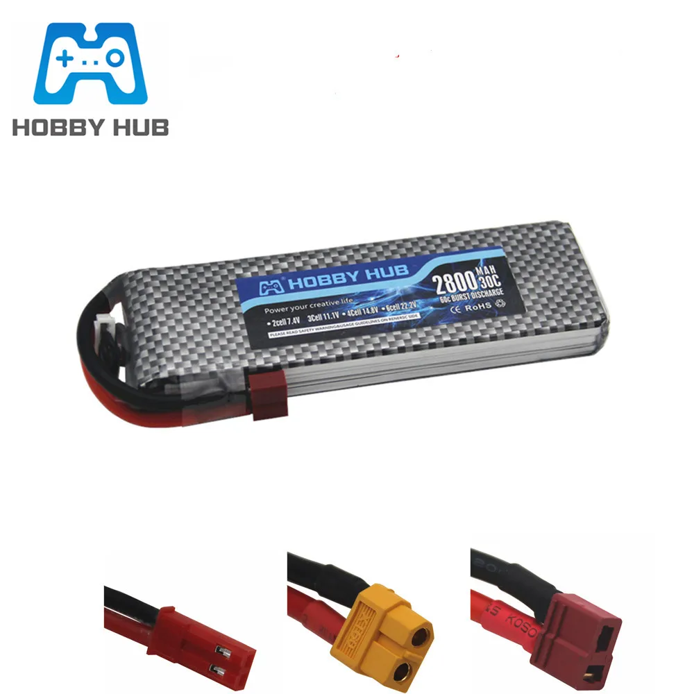 11.1v 2800mAh Lipo Battery For RC Remote Control Aircraft 30c Toys Helicopter Car Boat 3S | Игрушки и хобби