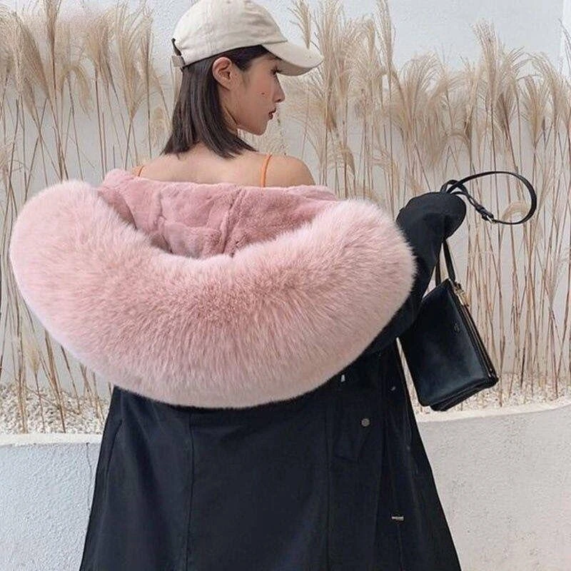 

Однотонная толстая верхняя одежда на молнии с длинным рукавом и капюшоном, пальто, Модная хлопковая Новая женская парка средней длины на ос...