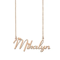mikalyn name necklace custom name necklace for women girls best friends birthday wedding christmas mother days gift