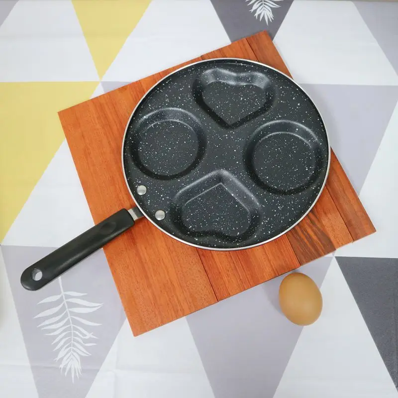 Антипригарная сковорода в форме сердца с четырьмя отверстиями омлет кастрюля