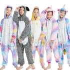Детские пижамные комплекты кигуруми; Пижамы с единорогом для детей; Одежда для сна с рисунками животных; Костюм для мальчиков; Пижамы для девочек; Зимний комбинезон