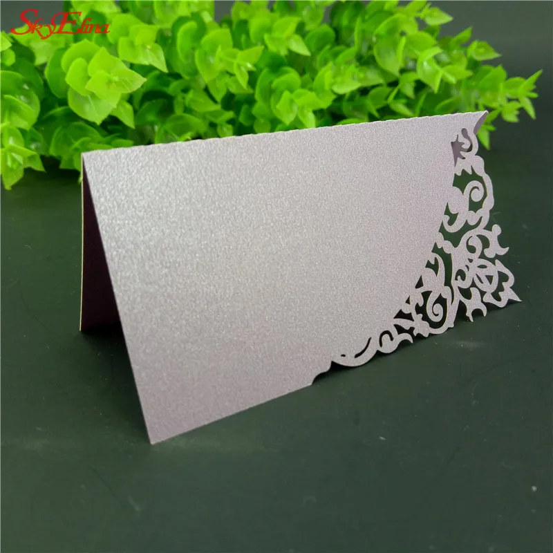 10/50/100 шт. ажурные настольные визитки с именем на свадьбу Рождество вечеринку