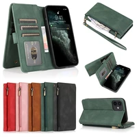leather case cover for iphone 12 11 pro12 mini pro xs max x xr 6 6s 7 8 plus se 2020 wallet flip card slots holder stand