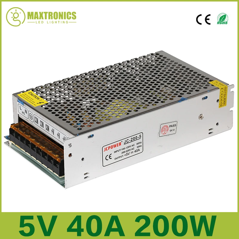 Светодиодный источник питания 5 В 2 А 3 4 а 6 8 10 12 20 30 40 60 трансформатор для