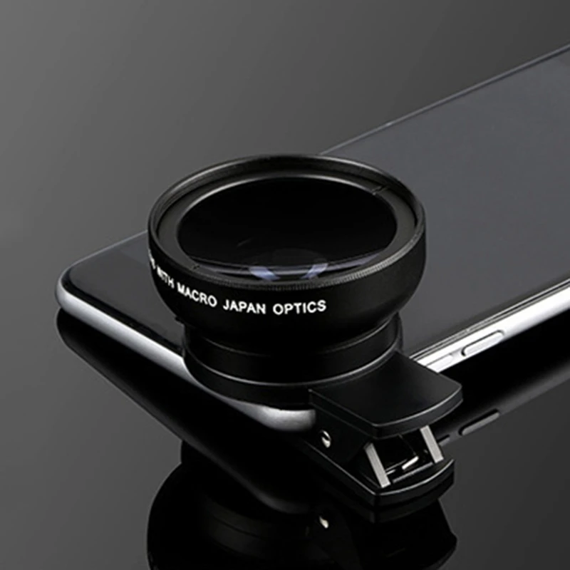 2 Functions Mobile Phone Lens 49mm 0.45X Wide Angle 10X Macro HD Camera Universal for iPhone Android | Мобильные телефоны и