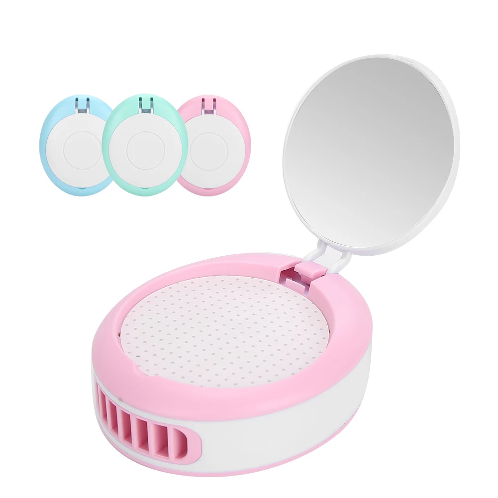 

Grafted Eyelashes Dryer Multi Functional Nail Dryer Fan Portable Eyelash Blower with Mirror