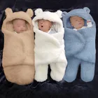 Доступно два стиля бархатного одеяла для новорожденных Осень-зима одеяло для новорожденных младенцев аксессуары для новорожденных