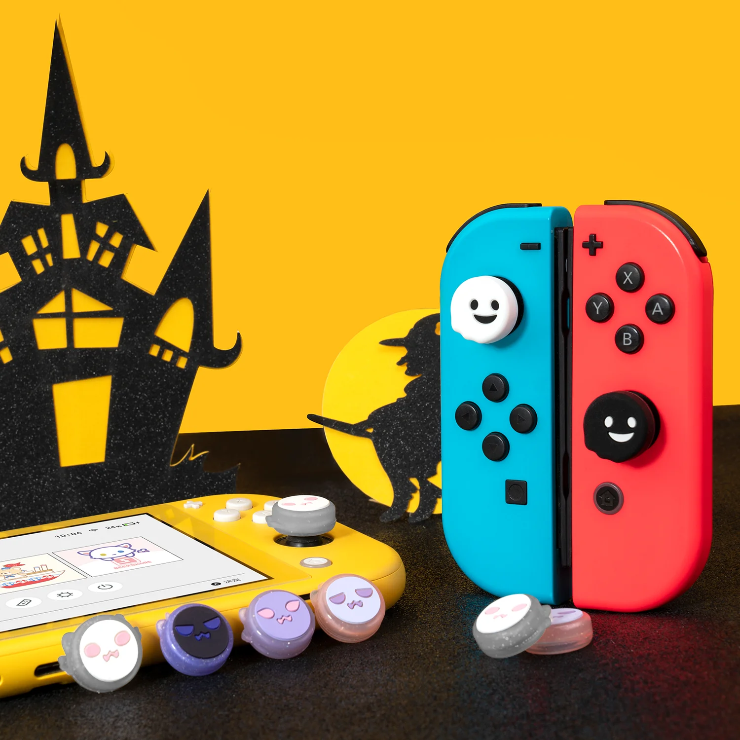 Силиконовый джойстик GEEKSHARE Nintendo Switch 4 шт. в ассортименте|Запасные части| |