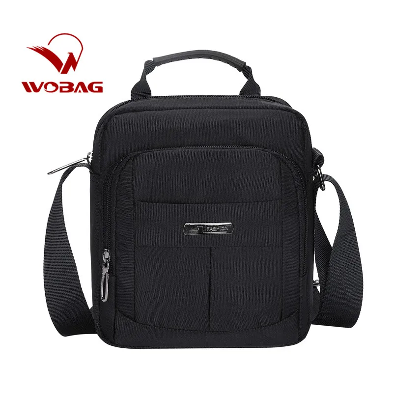 Деловая сумка на плечо из ткани Оксфорд Мужская однотонная водонепроницаемая