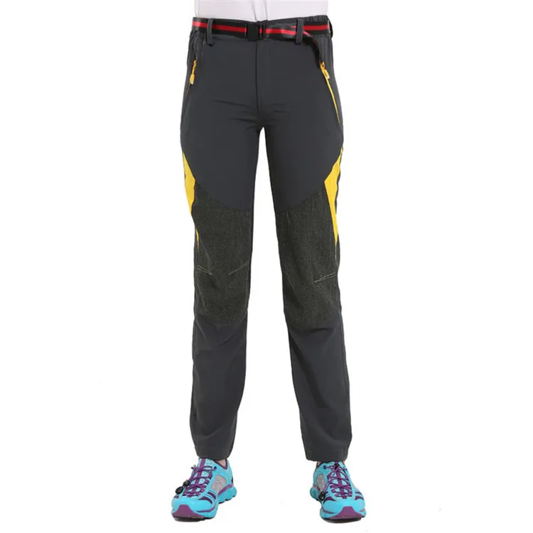 Women Gray JACKSANQI мужские женские летние новые Стрейчевые быстросохнущие Спортивные Брюки Походные альпинистские треккинговые походные женские брюки RA252 - Цвет: Women Gray