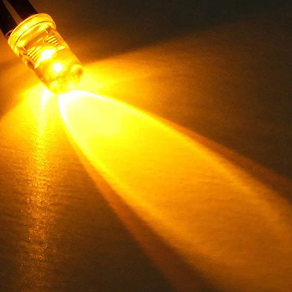 

50PCS 12V 5mm Pre-Wired Round Shape Bulb Kit Lamp LED Flash Light Set