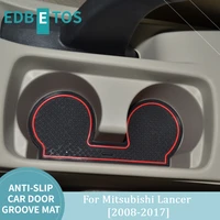 lancer door gate slot mats door mats for mitsubishi lancer center console liner accessories non slip anti dust rubber mats