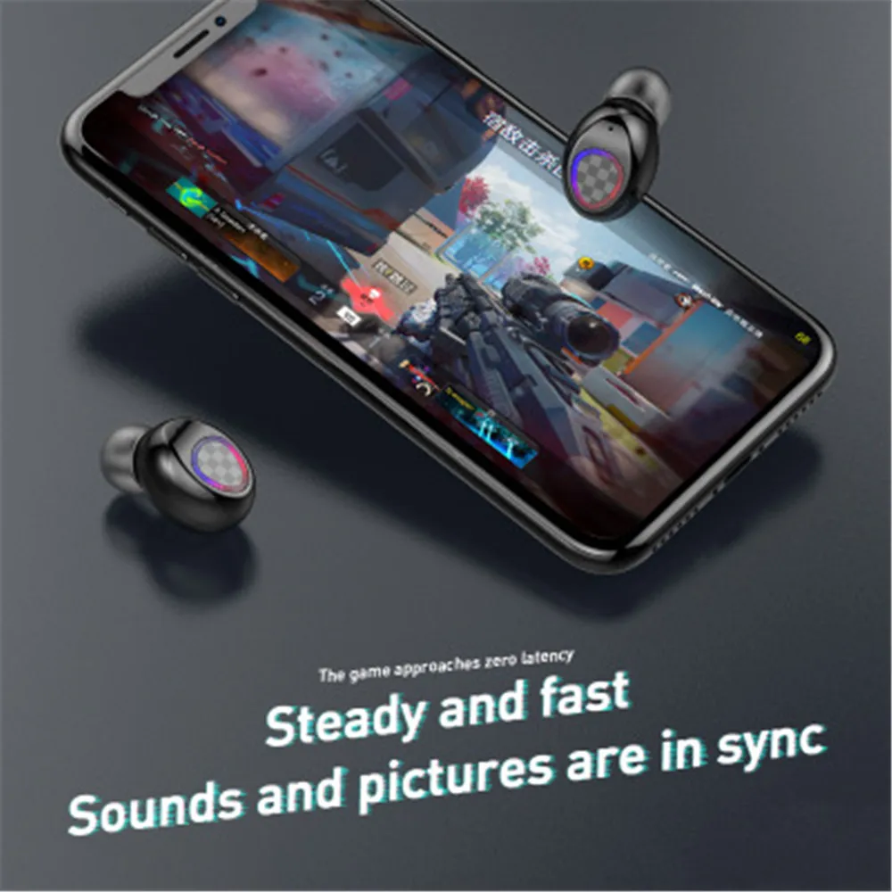 Tws-стереонаушники V7 с поддержкой Bluetooth 5 0 и ЖК-дисплеем | Электроника