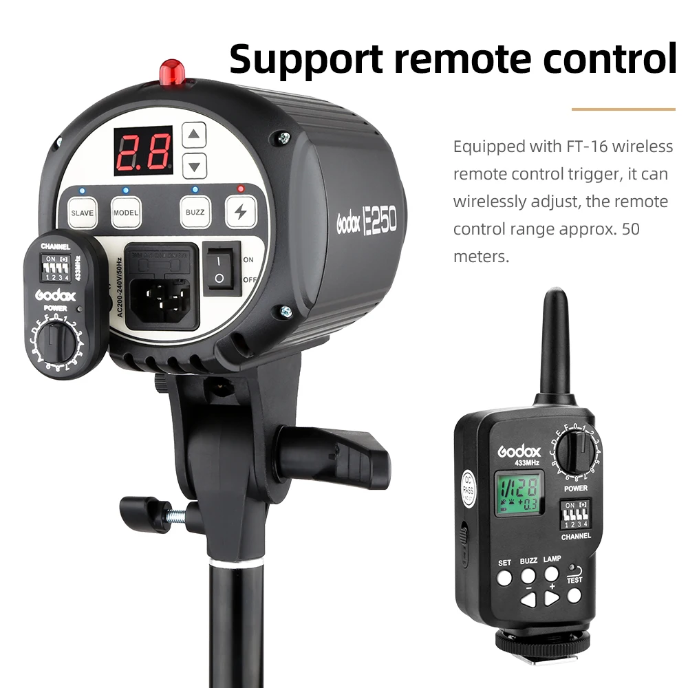 Вссветильник для фотостудии Godox E250 Pro 250 Вт | Электроника