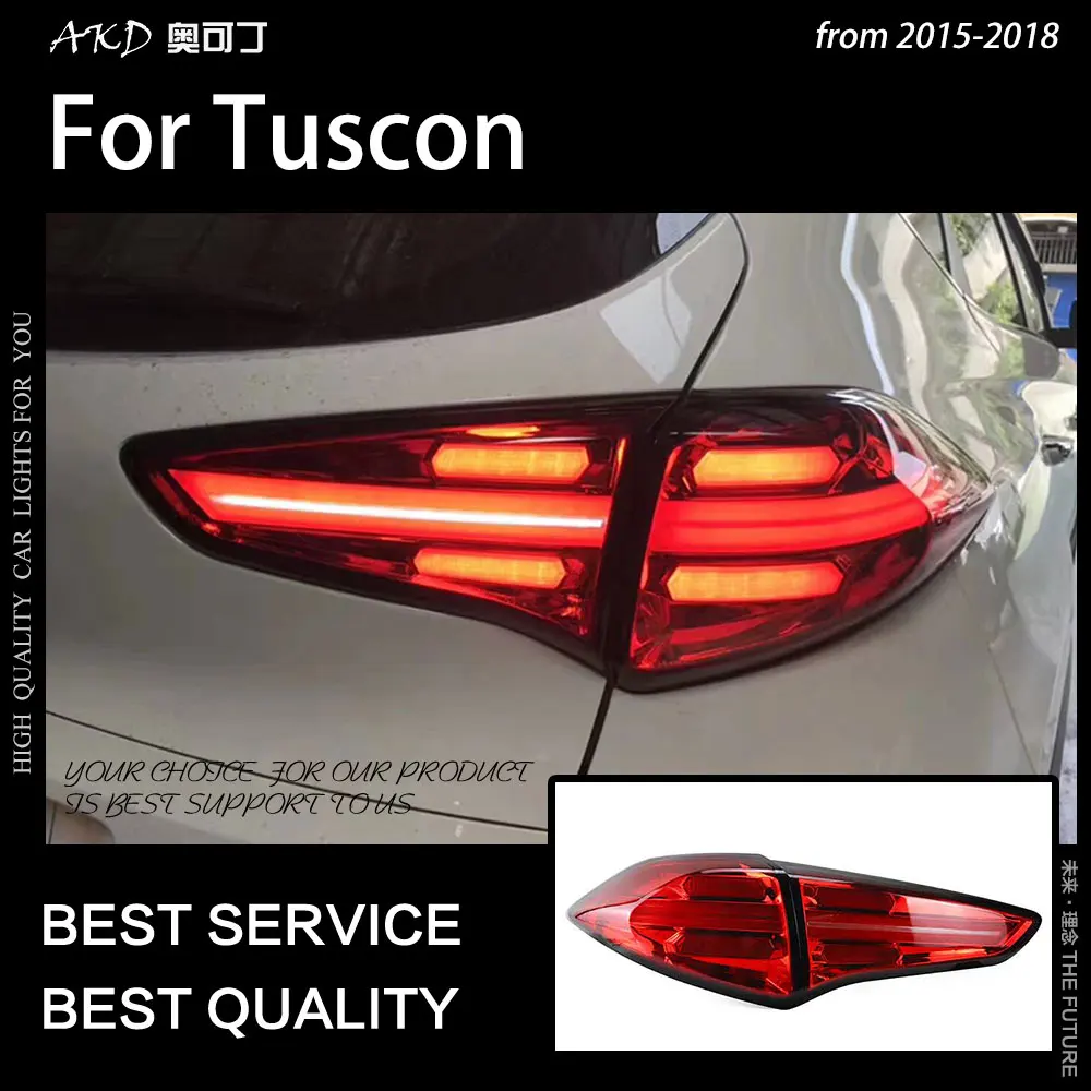 AKD автомобильный Стайлинг для Hyundai Tucson задние фонари 2015 2018 Новый светодиодный
