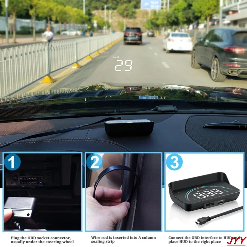 Автомобильный проектор M8 OBD2 II EUOBD системы Предупреждение о превышении скорости |