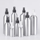 3050100 мл серебро Алюминий дорожная бутылка-спрей Мышь бутылка тумана мышки спрей черный колпачок бутылка многоразовый парфюмерный контейнер