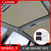 for tesla model 3 2021 accessories car shade net model3 sunshade car sun visor roof skylight shades protector 2017 2020