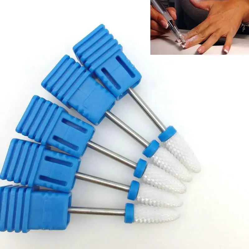 5 шт. 3/32 &quotлучшее розовое керамический сверло для ногтей в форме пули