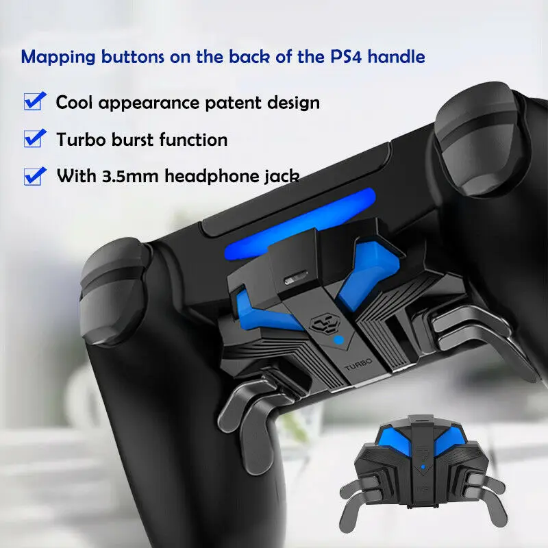 Новый металлический геймпад FPS с удлиненным ключом Turbo для PS4 SLIM Pro адаптер
