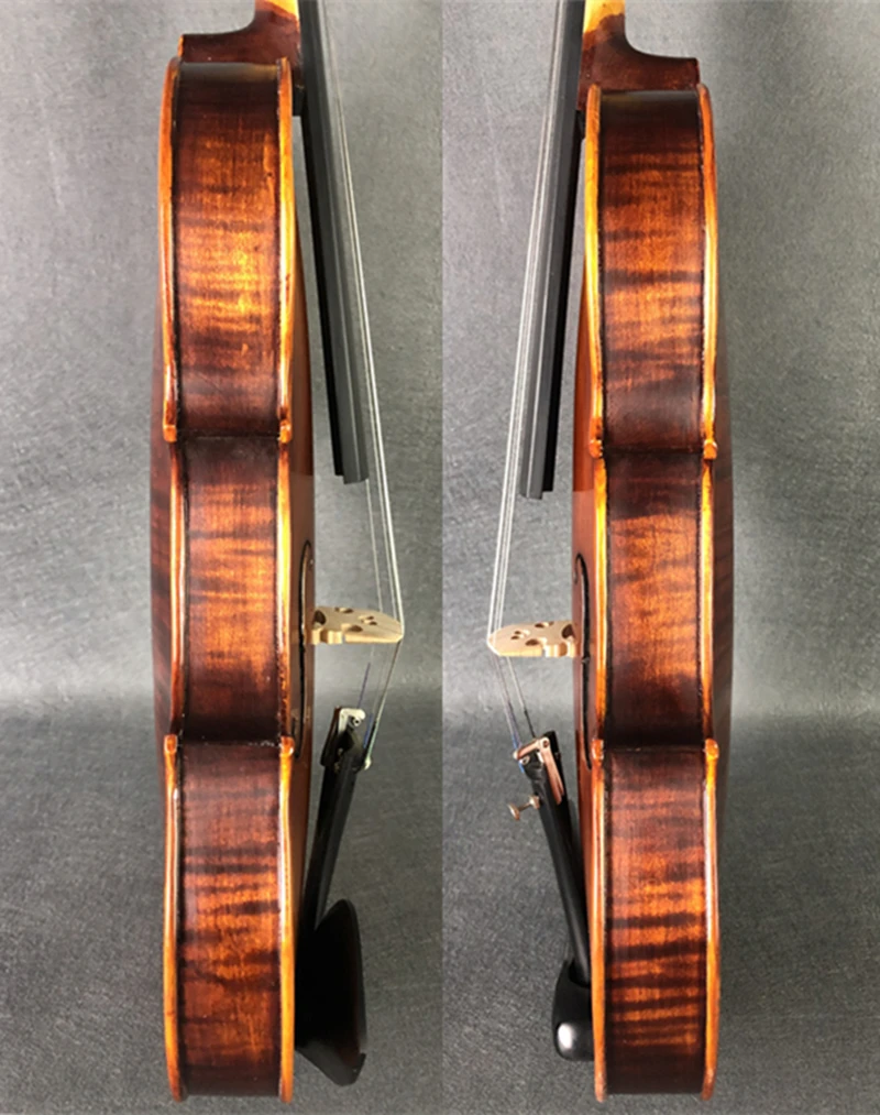 Настоящая фотография ручной работы 4/4 скрипка Cкрипка Violin чехол amammoon аксессуары