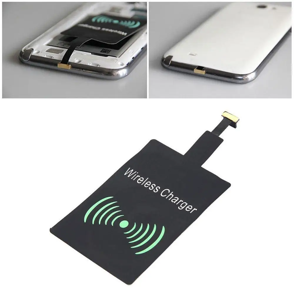 Qi Беспроводное зарядное устройство приемник зарядный адаптер Pad катушка для iphone