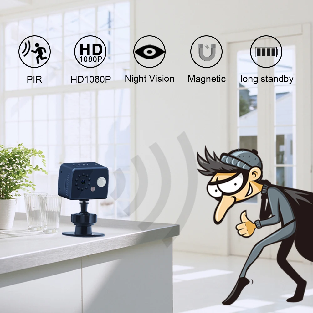 

LAMJAD MD20 IR-CUT мини-камера Kleinste 1080P Hd видеокамера инфракрасная Nachtzicht Micro Cam Bewegingsdetectie Dvr Beveiliging cam