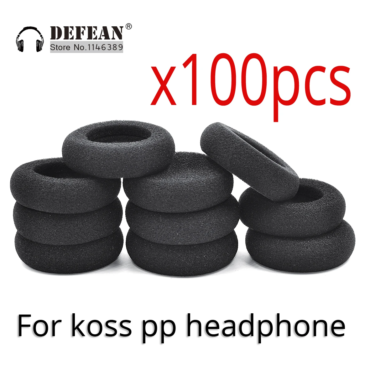 100 шт толстые пенопластовые амбушюры Подушка для наушников Koss portapro Porta Pro pp
