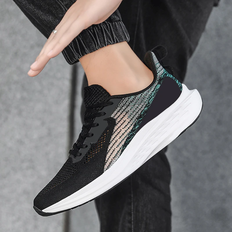 

Men's Sneakers Breathable Light Running Shoes Lace-Up Jogging Shoes for Man Sneaker Outdoor Male Casual Shoes Zapatillas Mujer