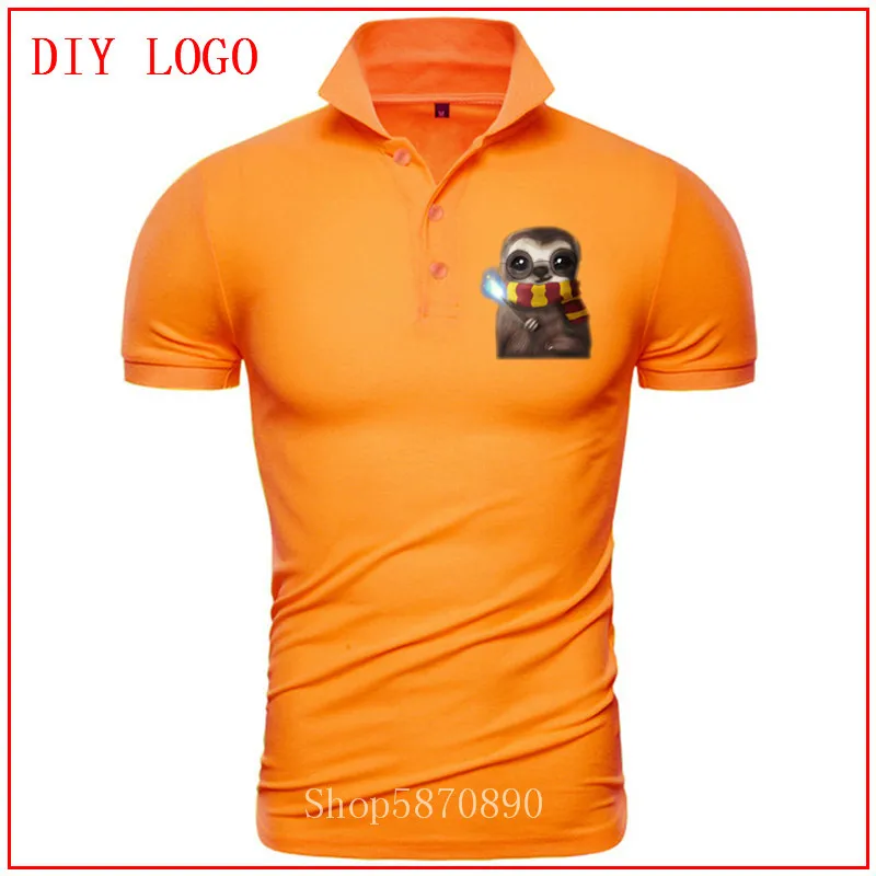 Мужское хлопковое поло с короткими рукавами повседневное в уникальном деловом