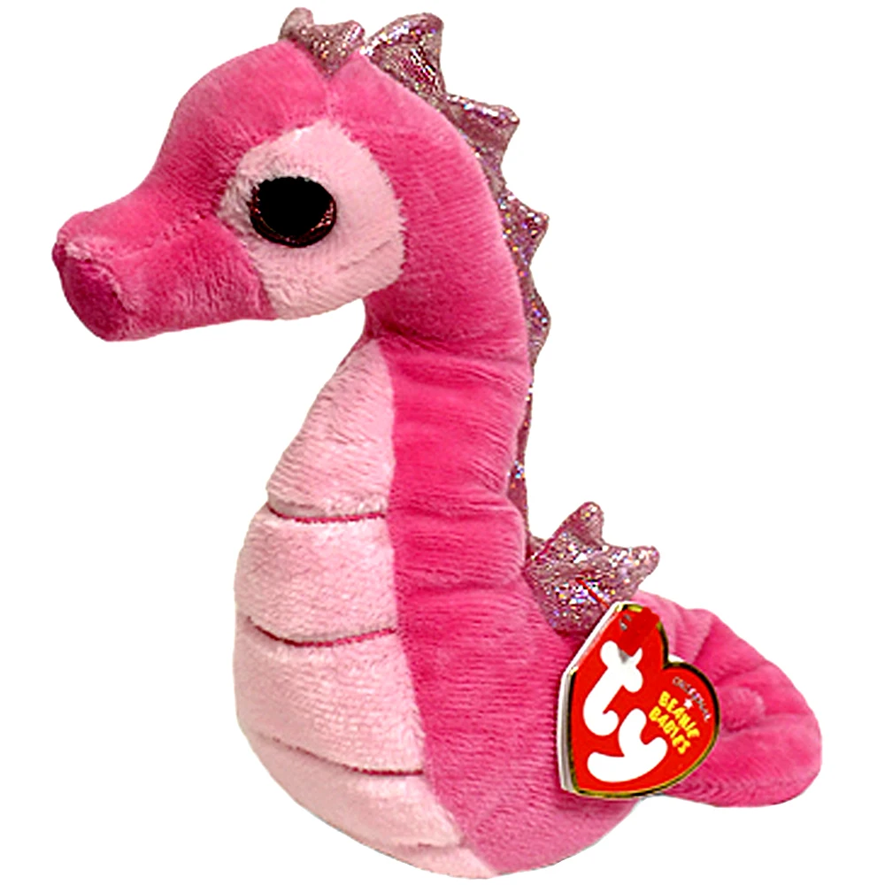 Оригинальная шапочка для младенцев " 15 см Majestic the Pink Seahorse, плюшевая обычная мягкая игрушка для кукол с сердечком