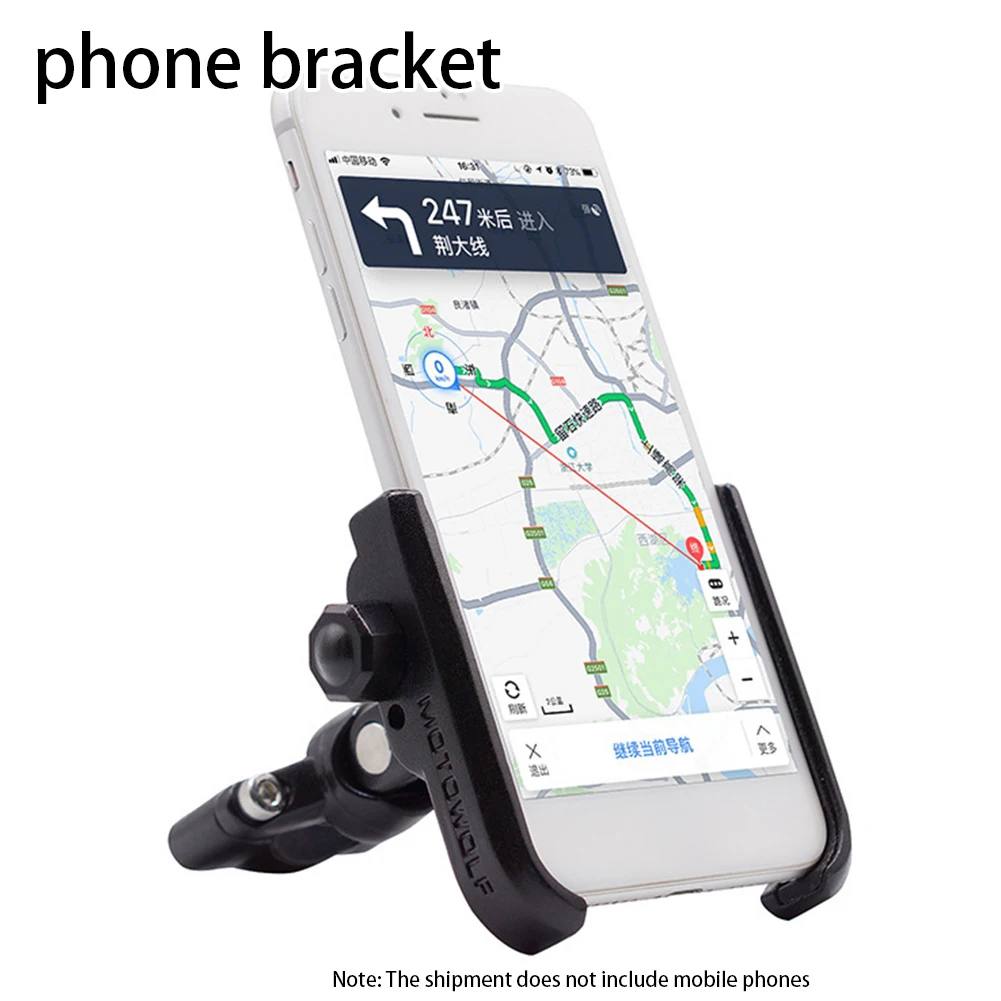 

Mobile Phone Holder 360 Degree Rotatable Portable Adjustable Bike Motorbike Hands Free Flexible Stable Easy Install Universal