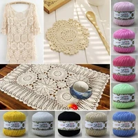 50gball jewelry lace crochet thread fine yarns cotton wool embroidery crochet diy hand knitting threads