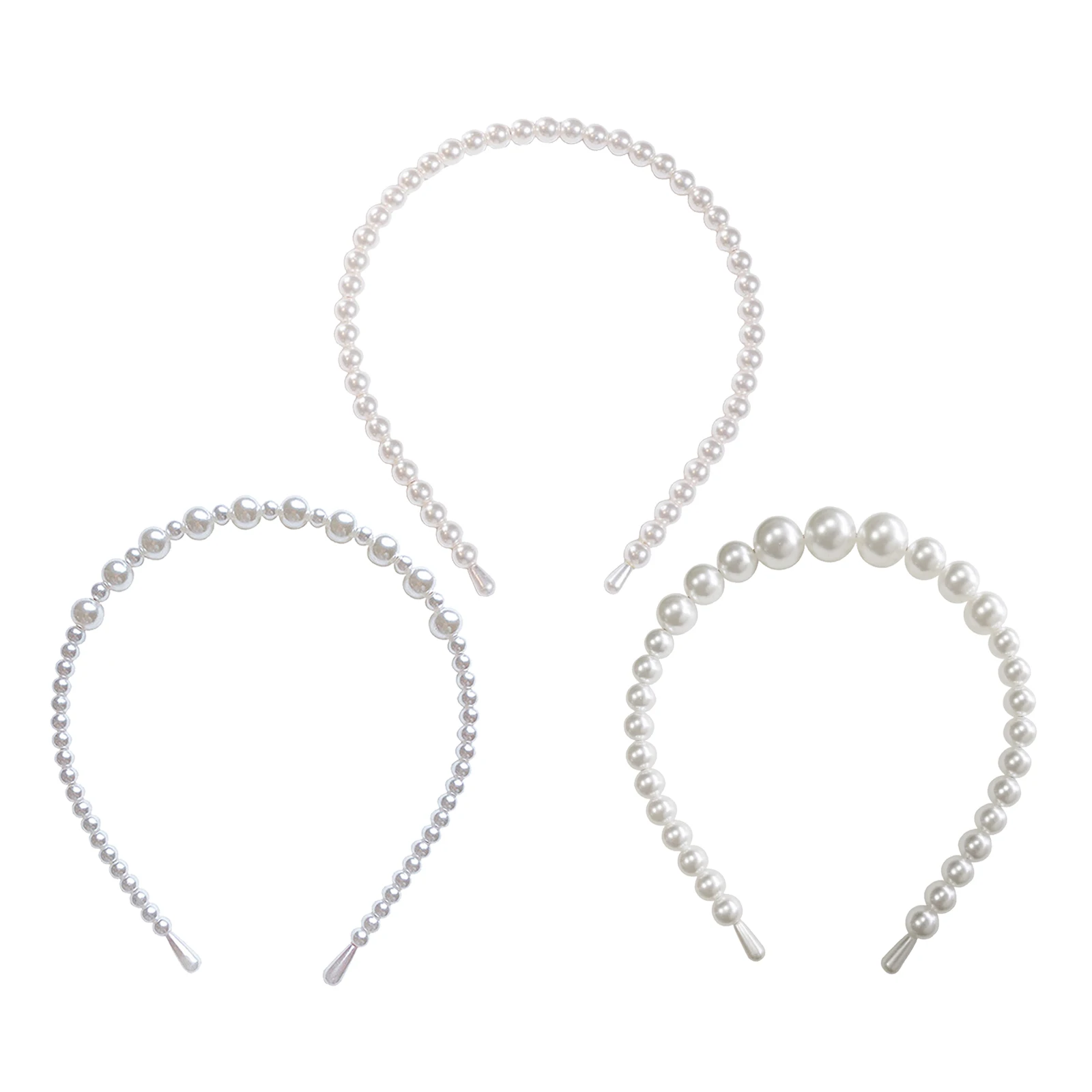 

Повязка на голову с искусственным жемчугом, белый обруч для волос с украшениями для невесты, свадебный подарок для женщин и девушек